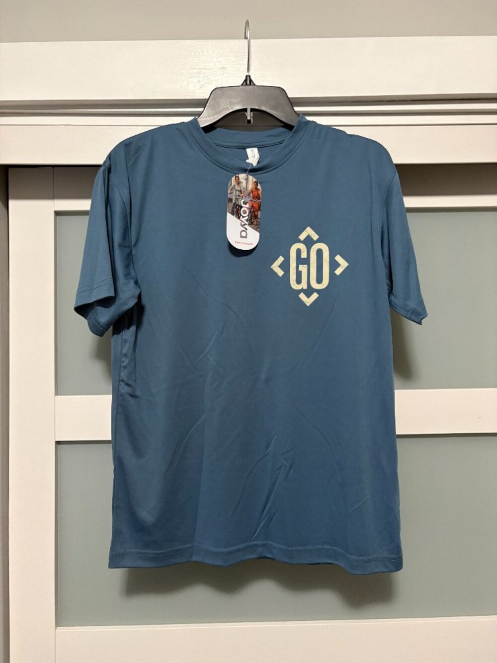 Joyya GO Puerto Rico Spark Good Dri-fit T-Shirt Blue   NEW  Performace Shirt  S